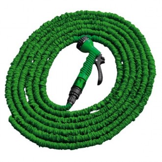 Растягивающийся шланг (комплект) TRICK HOSE 5-15м – зеленый, пакет, WTH0515GR-TL. . фото 4