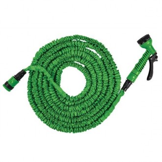Растягивающийся шланг (комплект) TRICK HOSE 5-15м – зеленый, пакет, WTH0515GR-TL. . фото 3