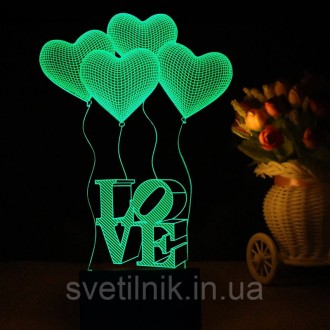 
Світильник-нічник 3D любов подарунок дівчині дружині
Керування здійснюється за . . фото 5