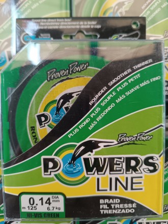 Powers Line Green - чотирижильний шнур, являє собою концепцію плетінок із 4 воло. . фото 4
