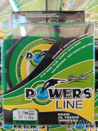 Powers Line Green - чотирижильний шнур, являє собою концепцію плетінок із 4 воло. . фото 1