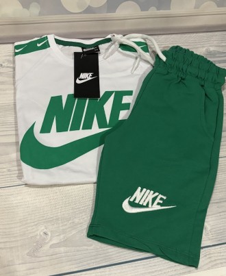 Арт: 162
Костюм Nike футболка і шорти
Країна виробник Туреччина
Колір зелений. . фото 2