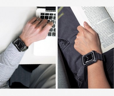  Захисний чохол з ремінцем NILLKIN DynaGuard Wristband Case для Apple Watch 45 m. . фото 4