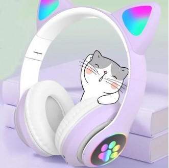  Навушники бездротові з котячими вушками ATD Cat STN-28 Bluetooth: 5.0 з мікрофо. . фото 3