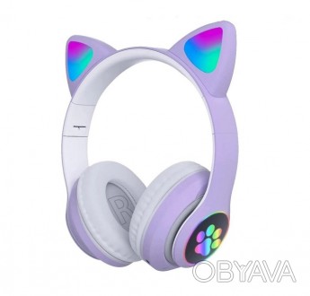  Навушники бездротові з котячими вушками ATD Cat STN-28 Bluetooth: 5.0 з мікрофо. . фото 1