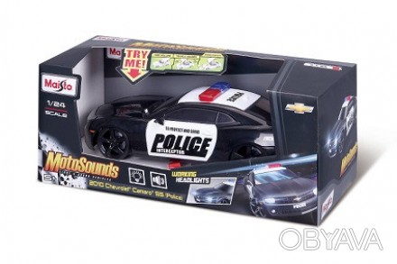 Машинка іграшкова "Chevrolet Camaro SS RS (Police)", масштаб 1:24. . фото 1