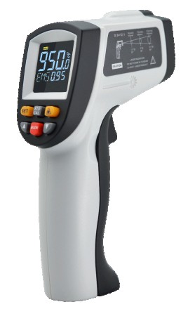 Бесконтактный инфракрасный термометр (пирометр) цв дисплей, -50-950°C, 12:1, EMS. . фото 2