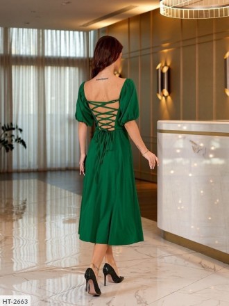 Платье HT-2664
Ткань: софт однотонный и принтованный
Стильное романтическое плат. . фото 3