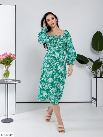 Платье HT-4850
Ткань: евро-софт
Люкс качество
Цвета: зеленый, черный
Размер: 42,. . фото 4