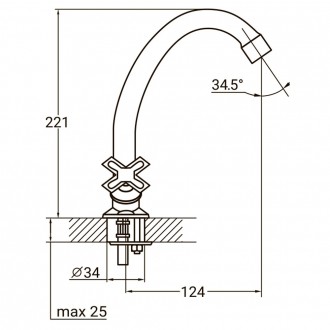 
Смеситель QN 1/2" для кухни эконом на шпильке AQUATICA (QN-2B158C)
Продажа крат. . фото 3