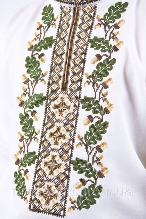 Біла сучасна лляна Вишиванка з традиціонним орнаментом.
Розмір від 110 до 164 
Т. . фото 6
