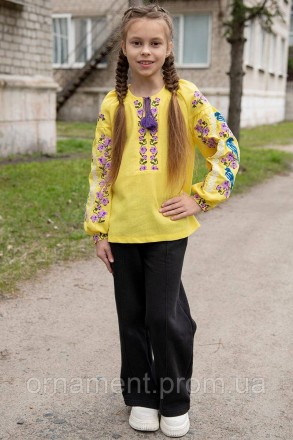 Лляна вишиванка для дівчинки!
 
Вишиванка від Українського виробника має низку в. . фото 5