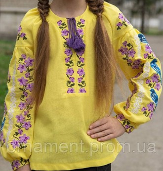 Лляна вишиванка для дівчинки!
 
Вишиванка від Українського виробника має низку в. . фото 2
