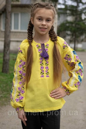 Лляна вишиванка для дівчинки!
 
Вишиванка від Українського виробника має низку в. . фото 3