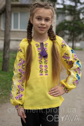 Лляна вишиванка для дівчинки!
 
Вишиванка від Українського виробника має низку в. . фото 1