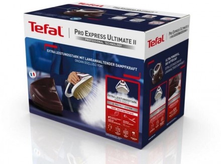 Праска з парогенератором Tefal Pro Express Ultimate II GV9721E0
 Праса з пароген. . фото 3