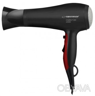 Фен Esperanza EBH004K 2200 Вт чорний
Фен Esperanza EBH004K без особливих зусиль . . фото 1