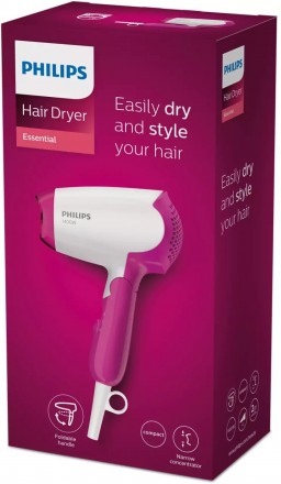 Фен Philips DryCare Essential BHD003/00
 Фен Philips DryCare Essential BHD003/00. . фото 7