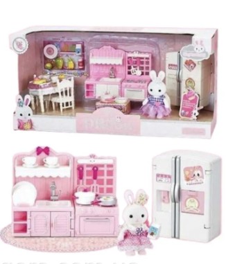 Игрушечный набор кухонной мебели 6617 с флоксовым зайчиком и аксессуарами.. Одесса. фото 1 Игрушечный набор кухонной мебели 6617 с флоксовым зайчиком и аксессуарами.. Одесса. фото 1