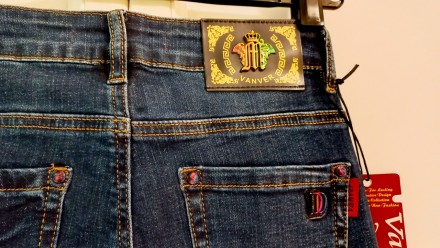 джинсы облегающие обтягивающие скинни скини женские стрейчевые синие с манжетом . . фото 5