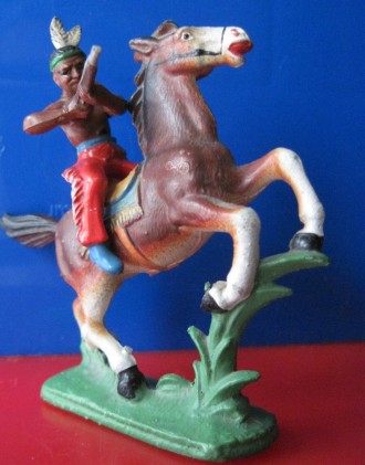 Солдатик. Индеец Магуа ГДР  СССР и конь Байер. . фото 2