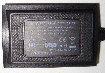 Микрофоны SingStar 2 шт для Sony PlayStation PS2 PS3 PS4 + USB адаптер 
Микрофо. . фото 8