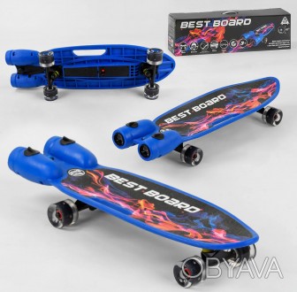 Скейтборд S-00605 Best Board (4) з музикою і димом, USB зарядка, акумуляторні ба. . фото 1