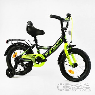 Велосипед 14" дюймів 2-х колісний "CORSO" MAXIS CL-14105 (1) ручне гальмо, дзвін. . фото 1