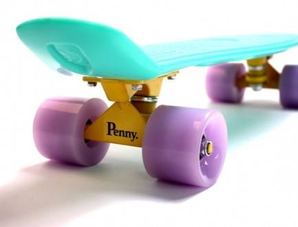 Penny Board Бирюзовый цвет Светящиеся колеса. . фото 5
