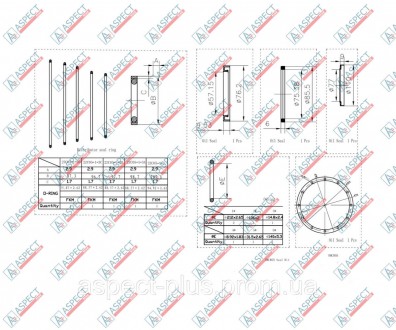 Запчасть Bosch Rexroth MCR series: Ремкомплект гидромотора MCR5 MCR05 2 speed Af. . фото 3