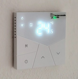 Wi Fi терморегулятор для теплої електричної підлоги TGP55. . фото 3