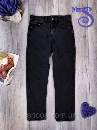 Женские серые джинсы Cropp Denim. Талия завышенная, прямые, пять карманов, засте. . фото 2