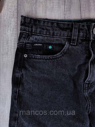 Женские серые джинсы Cropp Denim. Талия завышенная, прямые, пять карманов, засте. . фото 4