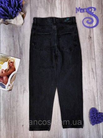 Женские серые джинсы Cropp Denim. Талия завышенная, прямые, пять карманов, засте. . фото 6