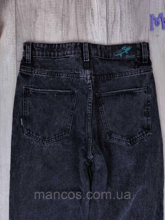 Женские серые джинсы Cropp Denim. Талия завышенная, прямые, пять карманов, засте. . фото 7