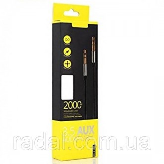 Аудіо-кабель Remax RM-L200 AUX призначений для підключення смартфона, планшета, . . фото 3
