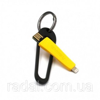 Компактний плоский кабель-брелок Remax Portable RC-024i Lightning. Він настільки. . фото 2