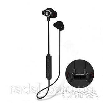Навушники вакуумні безпровідні з мікрофоном Bluetooth Remax RB-S7 Sporty, чорні. . фото 1