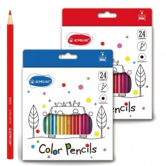 Набор карандашей "Acmeliae" 24 цвета 3мм, шестигранный корпус Каждый ребенок обо. . фото 3
