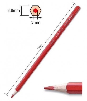 Набор карандашей "Acmeliae" 24 цвета 3мм, шестигранный корпус Каждый ребенок обо. . фото 6