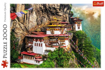 
Пазл 2000 деталей с видом на Гнездо тигра, Бутан. После растановки будет создан. . фото 3