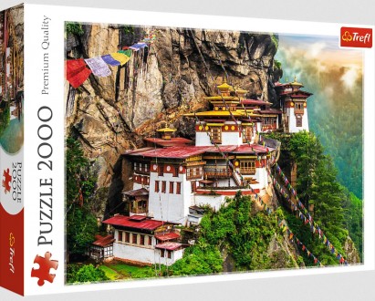 
Пазл 2000 деталей с видом на Гнездо тигра, Бутан. После растановки будет создан. . фото 2