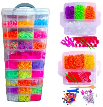 Набор для плетения браслетов из резинок Fashion loom bands set 9 ярусный 15000 р. . фото 3