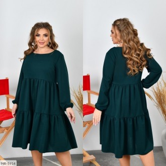 Платье HR-5914
Ткань: креп-стретч (растяжимость Средняя)
Цвет: Черный, зеленый, . . фото 5