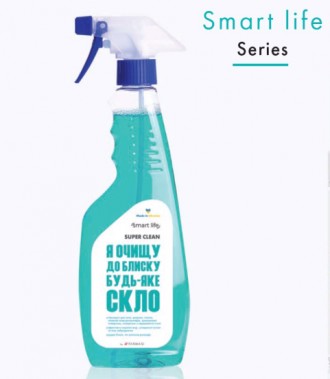 Средство для мытья стекла Smart Life, 500 мл. Дніпро. фото 1 Средство для мытья стекла Smart Life, 500 мл. Дніпро. фото 1