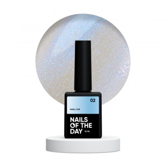NAILSOFTHENIGHT Shell top 02 – жемчужный топ для ногтей с голубой втиркой без ли. Никополь. фото 1 NAILSOFTHENIGHT Shell top 02 – жемчужный топ для ногтей с голубой втиркой без ли. Никополь. фото 1