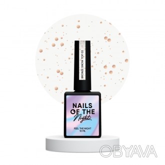 
NAILSOFTHENIGHT Snow Top – финишное покрытие с металлическими шестигранниками р. . фото 1