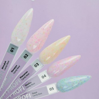База TUFI profi PREMIUM Candy Base - это база пастельных оттенков с разноцветным. . фото 4