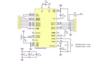  Драйвер шагового двигателя DRV8825 построенный на чипе от TI DRV8825. По вывода. . фото 3