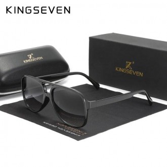 Оригінальні, поляризаційні, градієнтні, сонцезахисні окуляри KINGSEVEN N7129 для. . фото 2